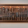 Stag antler Large cabinet wall-mounted knives set