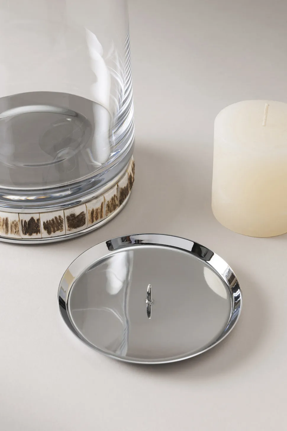 Stag antler Large candle holder