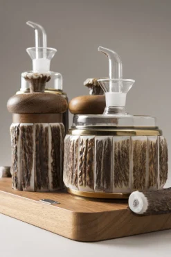 Stag antler Large pourer set