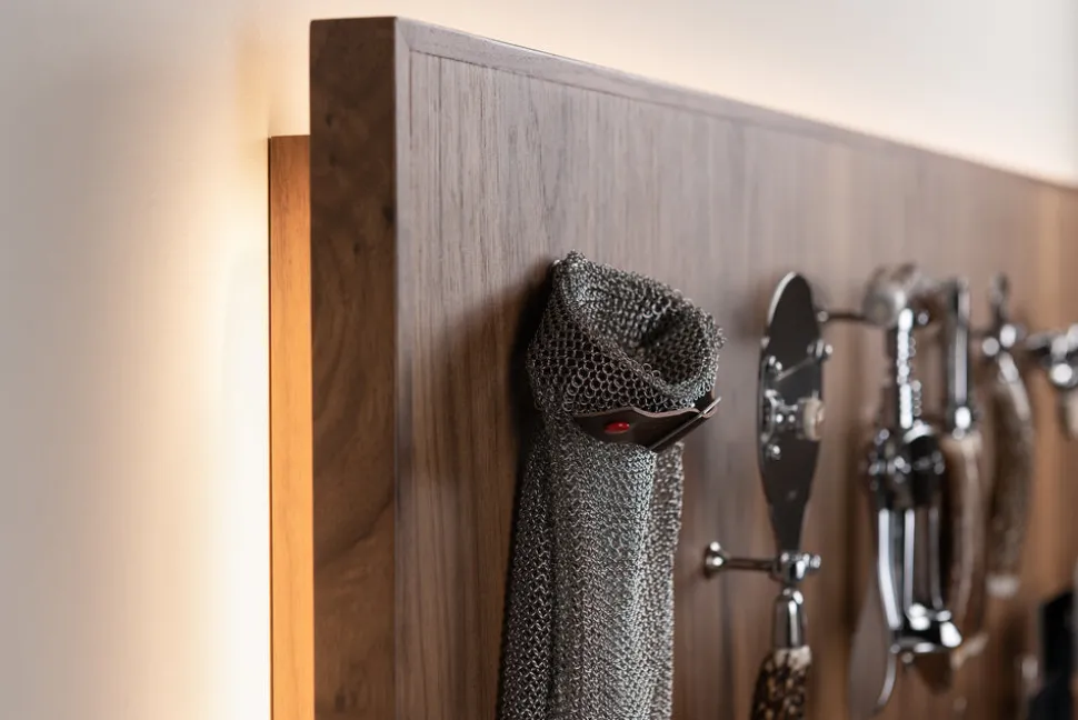 Stag antler Large wall-mounted knives set