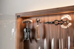 Stag antler Medium cabinet wall-mounted knives set