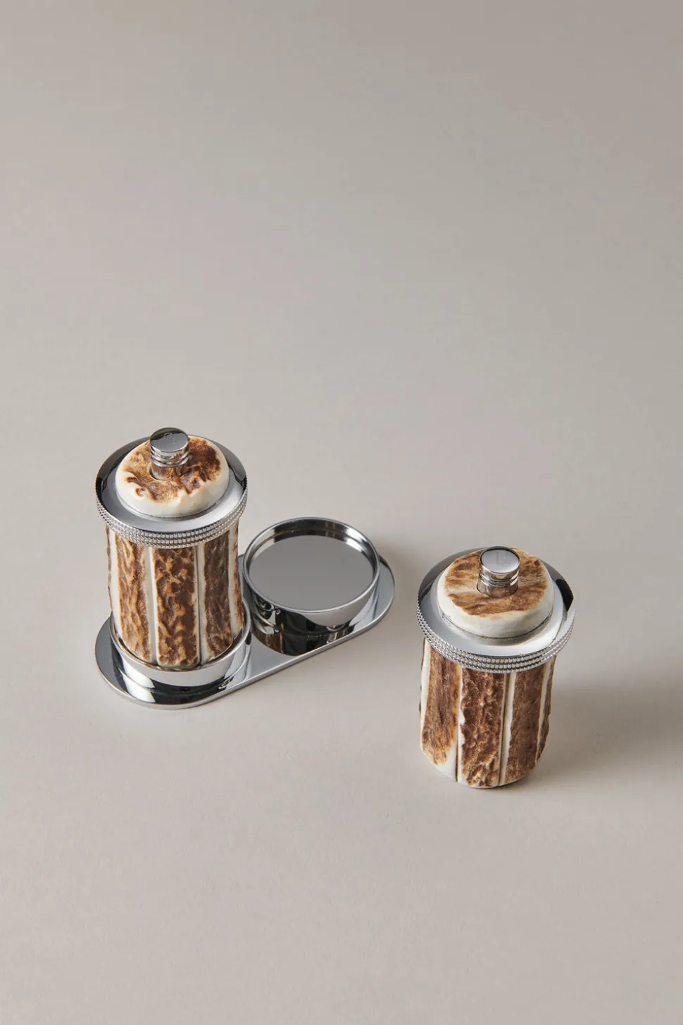 Stag antler Mini salt and pepper mill