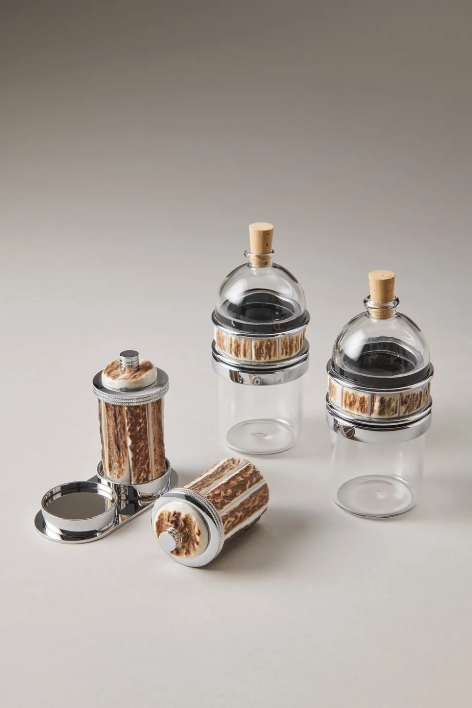 Stag antler Mini salt and pepper mill