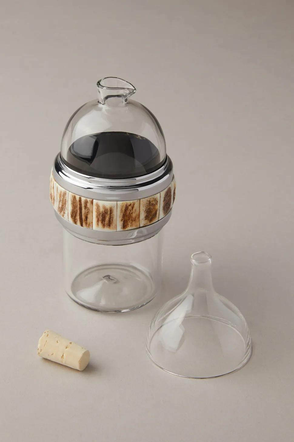 Stag antler Mini oil and vinegar bottle