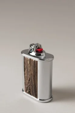 Stag antler Oval Bic desk lighter holder