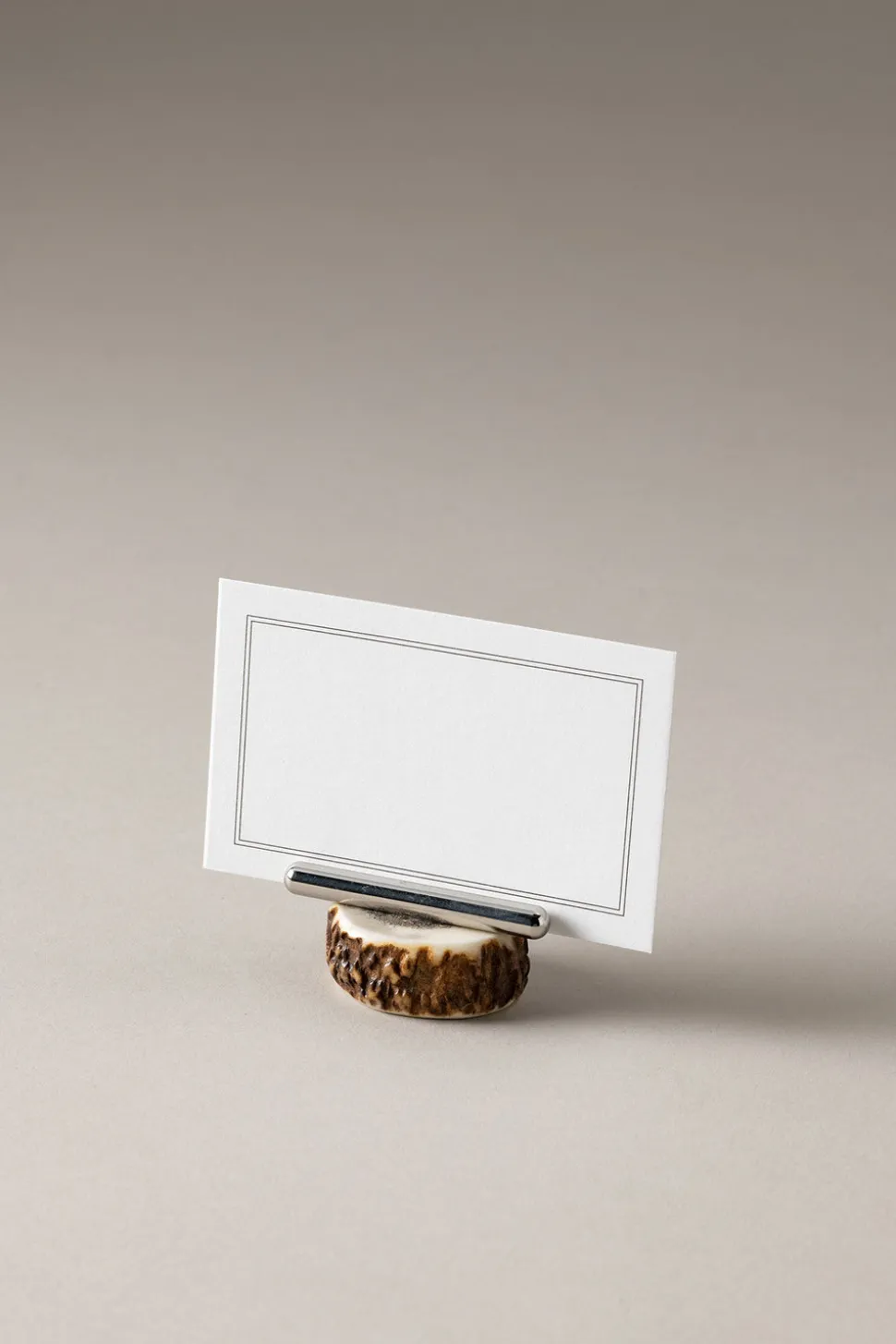 Stag antler Place card holder