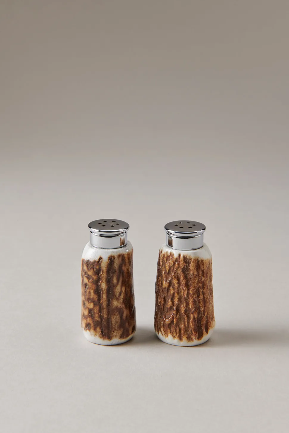Stag antler Salt and pepper sprinkle set