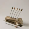 Stag antler Savoyarde fork set