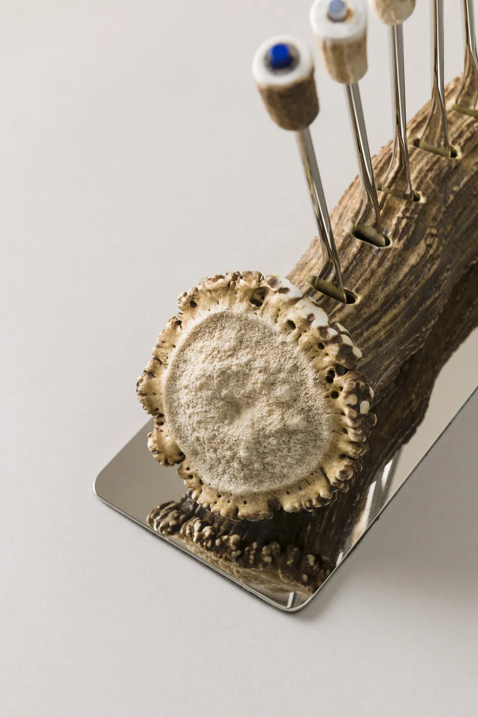 Stag antler Savoyarde fork set