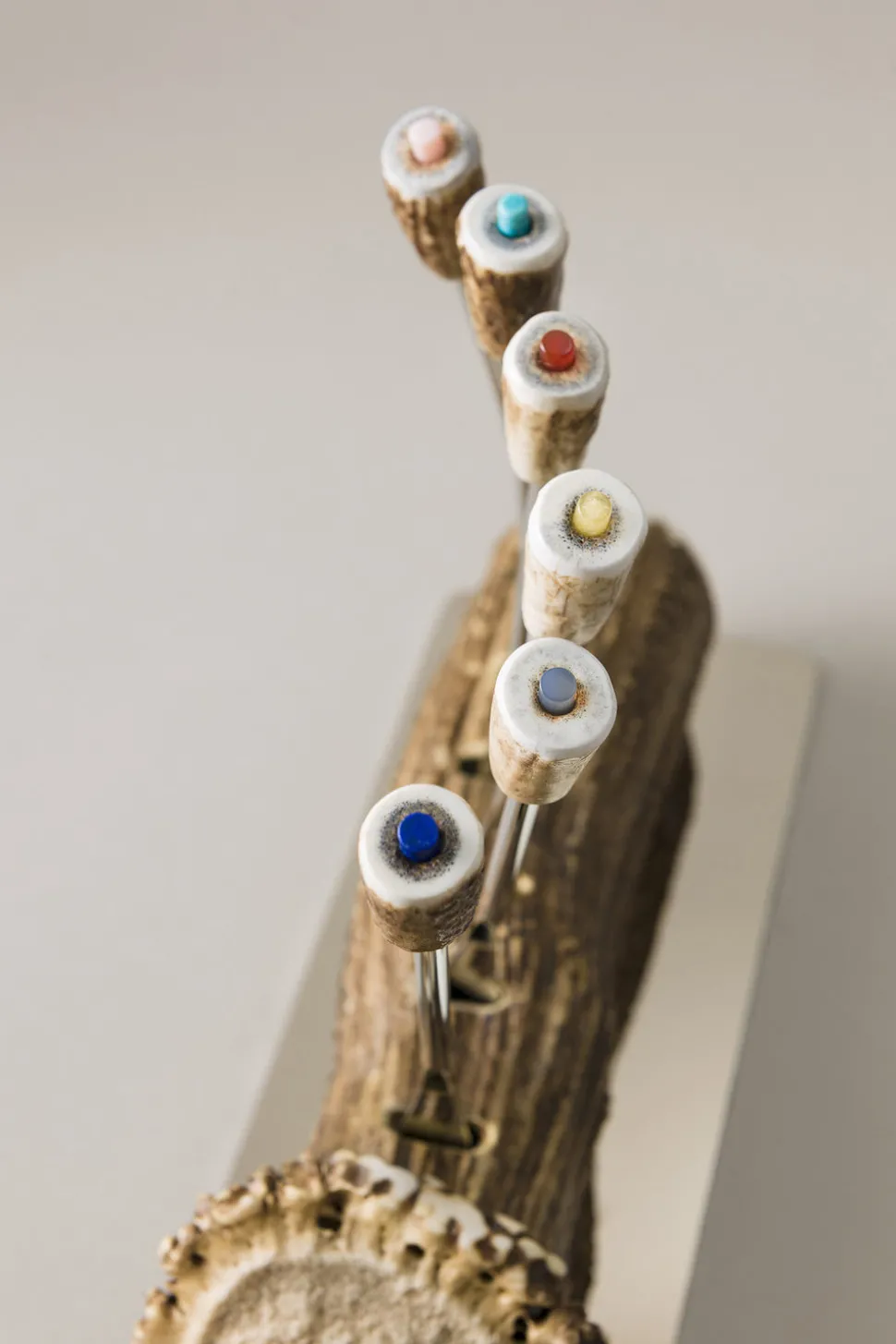 Stag antler Savoyarde fork set