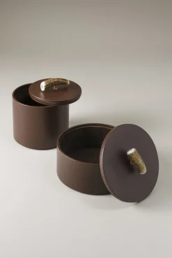 Stag antler Tidy cylinder box