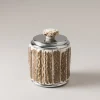 Stag antler Toilet ear picks jar