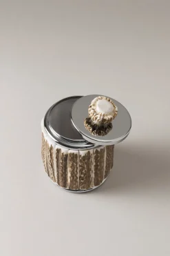Stag antler Toilet ear picks jar