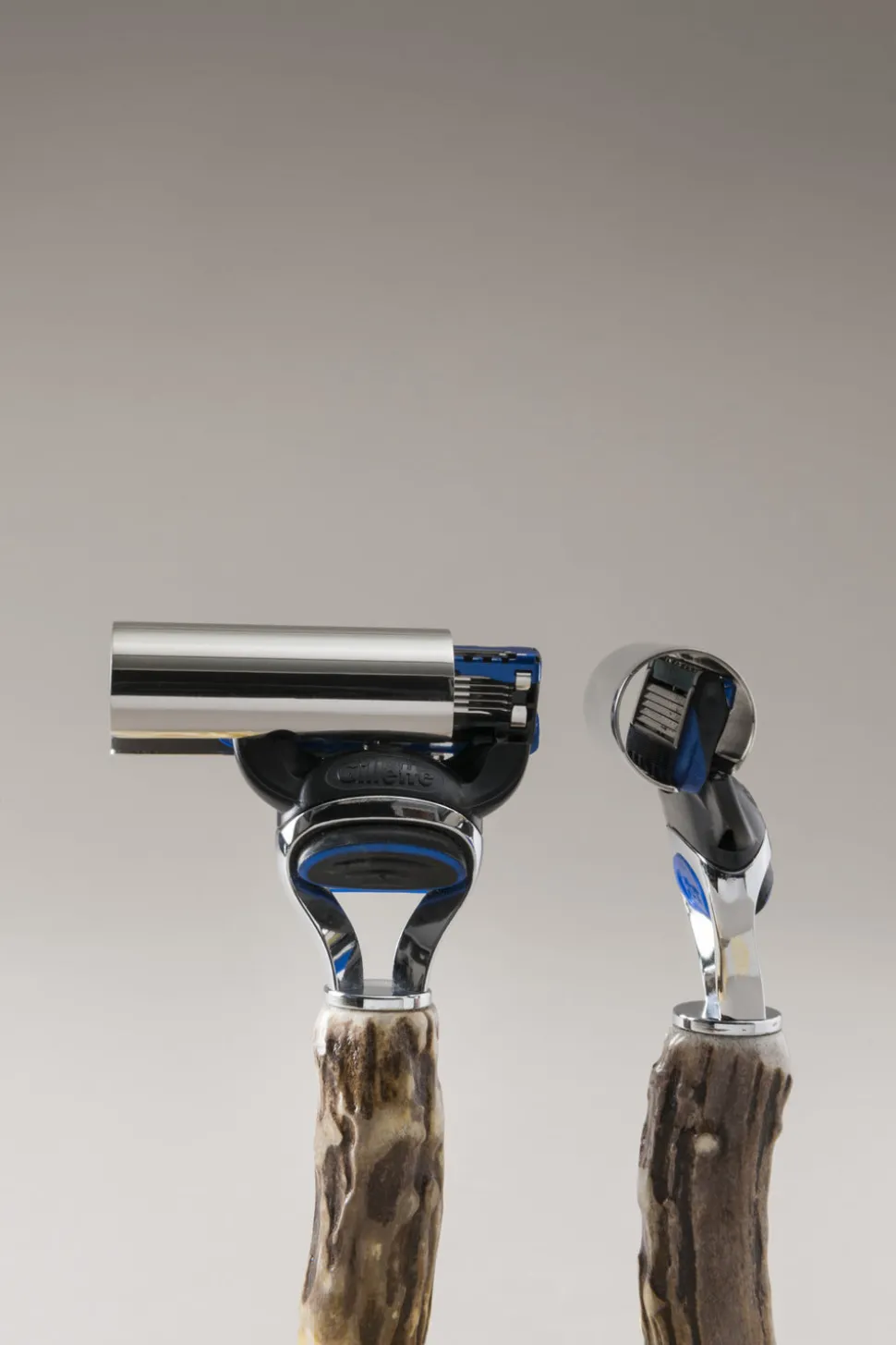 Stag antler Travelling shaving set
