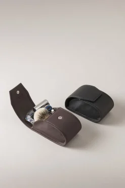 Stag antler Travelling shaving set
