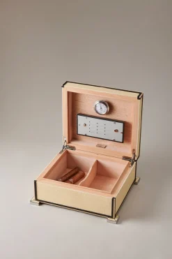 Stingray skin Small cigar humidor box