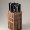 Walnut tree Large kitchen knife set