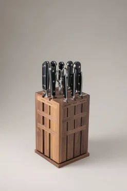 Walnut tree Small kitchen knife set