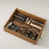 Warthog Shoe shine box with Makassar ebony brushes