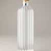 Water bottle with coaster and cap in bamboo