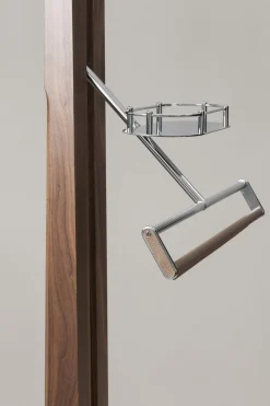 White Carrara marble Bathroom valet with mirror and plain shoulders