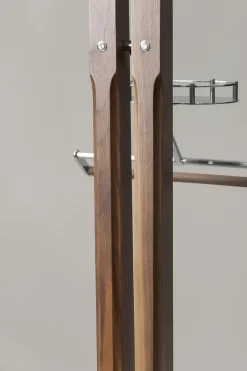 Wood Bathroom valet with mirror and plain shoulders