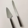 Wood Cake and knife server (individual components)