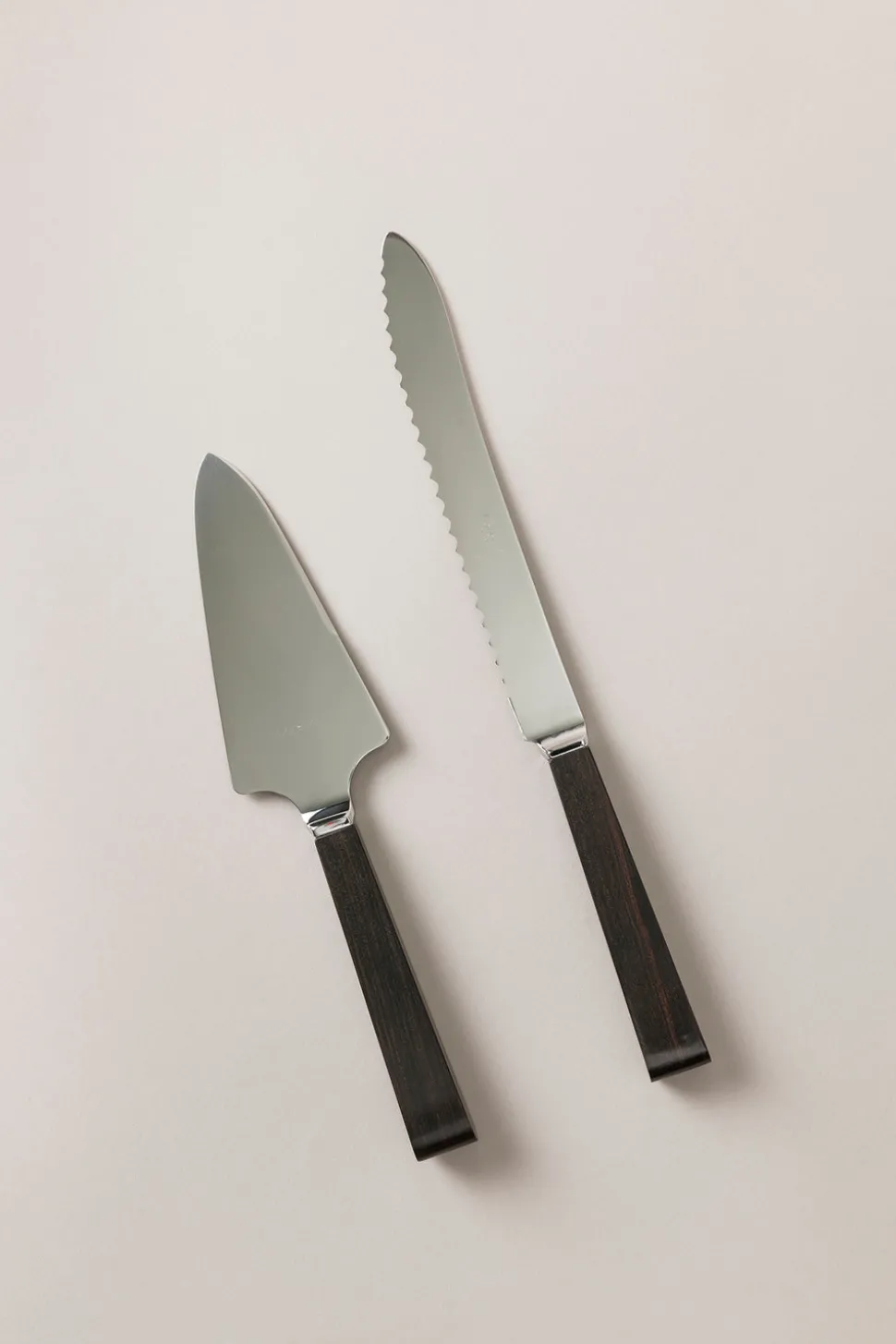 Wood Cake and knife server (individual components)