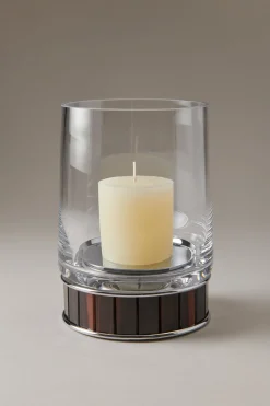 Wood Large candle holder
