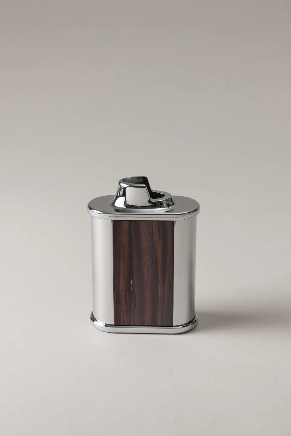 Wood Oval Bic desk lighter holder