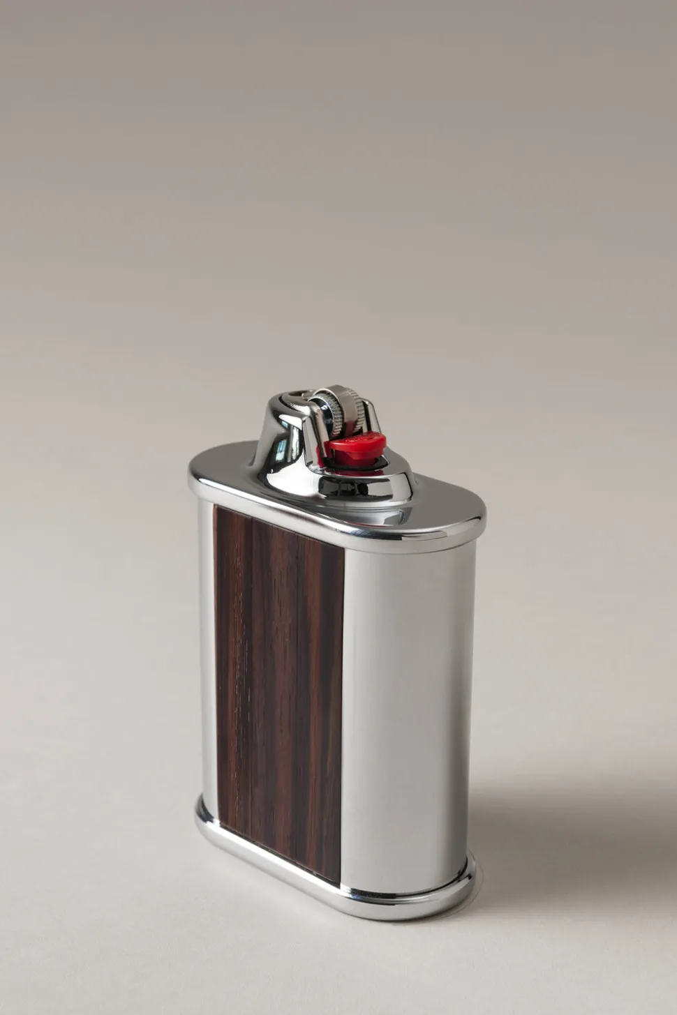 Wood Oval Bic desk lighter holder