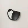 Wood Oval shaped handbag mirror