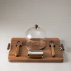 Wood Parmesan cheese set