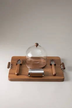 Wood Parmesan cheese set