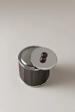 Wood Toilet ear picks jar