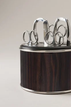 Wood Toilet manicure set