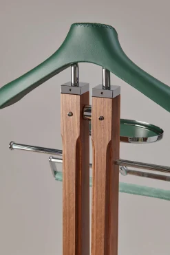 Wood Wardrobe valet plain shoulders