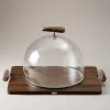Zebu Cheese serving board with glassdome