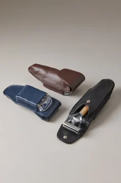 Zebu Fusion razor in zebù horn