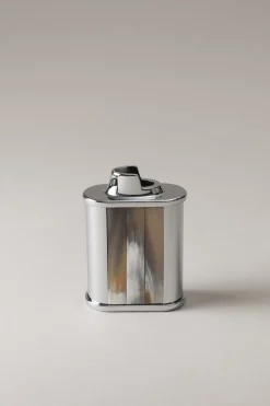 Zebu Oval Bic desk lighter holder