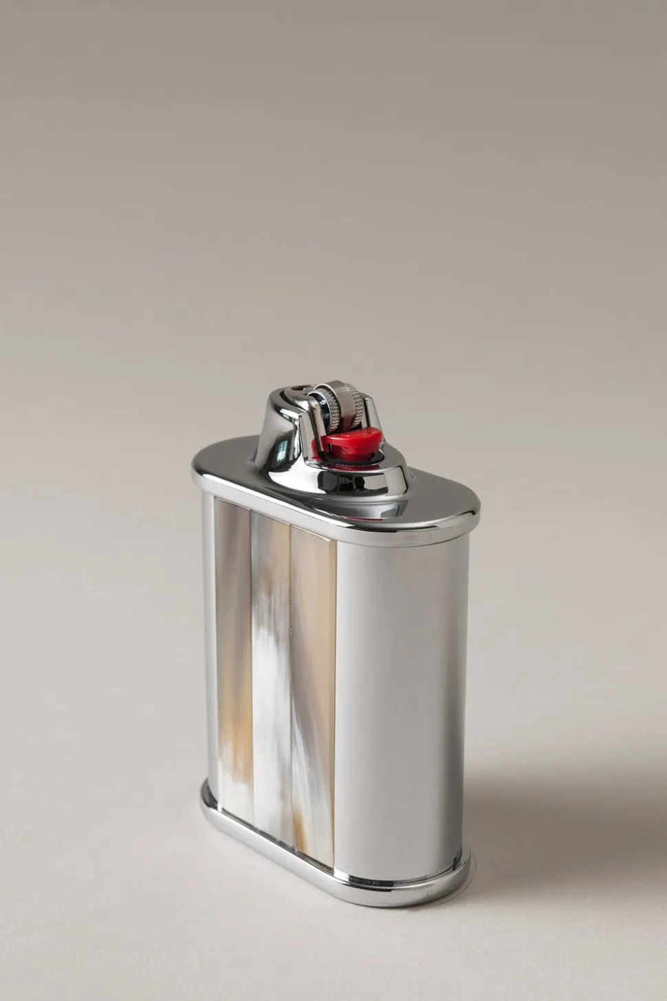 Zebu Oval Bic desk lighter holder
