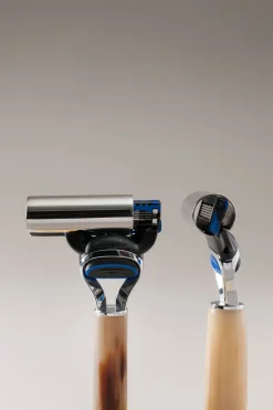 Zebu Shaving set with glass dome