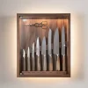 Zebu Small cabinet wall-mounted knives set