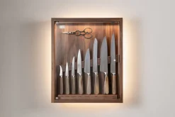 Zebu Small cabinet wall-mounted knives set