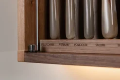 Zebu Small cabinet wall-mounted knives set