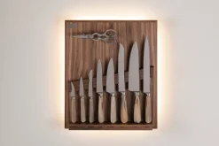 Zebu Small wall-mounted knives set