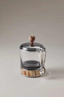 Zebu Sugar bowl for lumps with tong