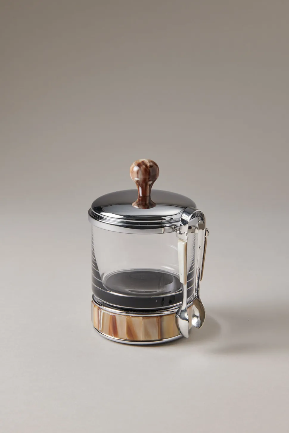 Zebu Sugar bowl for lumps with tong